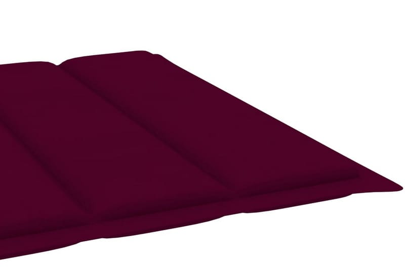 Solsängsdyna vinröd 200x60x3 cm tyg - Röd - Utemöbler - Dynor - Dyna solsäng