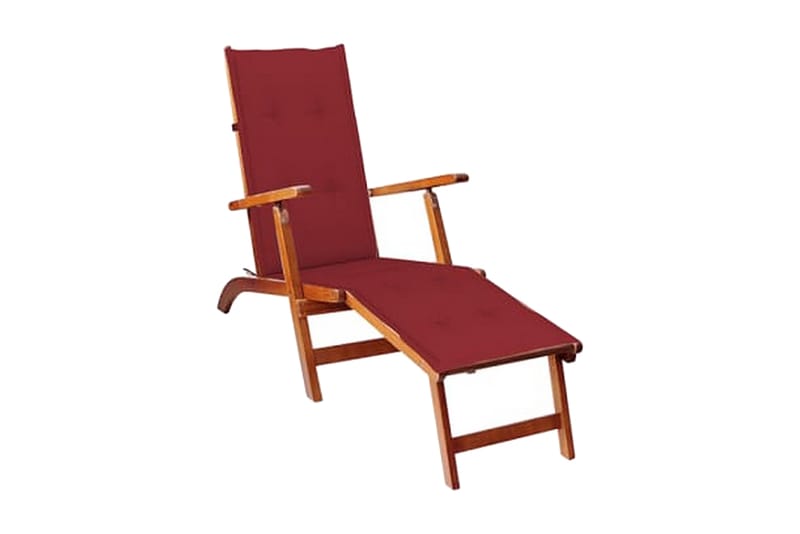 Solsängsdyna vinröd (75+105)x50x3 cm - Röd - Utemöbler - Dynor - Dyna solsäng