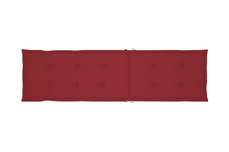 Solsängsdyna vinröd (75+105)x50x3 cm - Röd - Dyna solsäng
