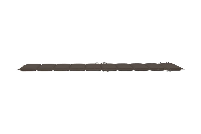 Solsängsdyna taupe 186x58x3 cm - Brun - Utemöbler - Dynor - Dyna solsäng
