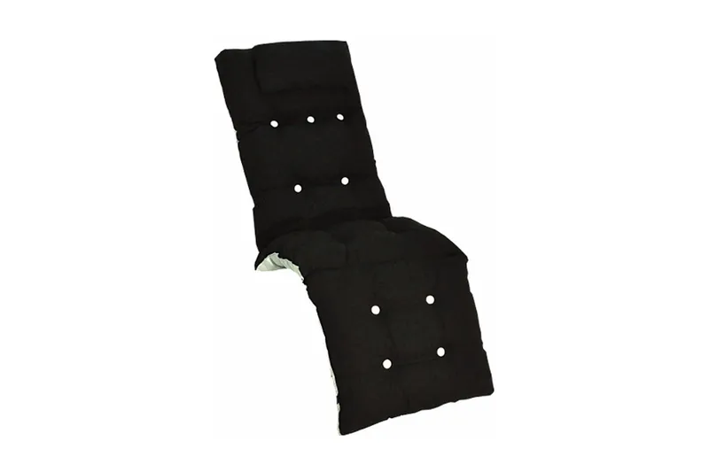 Baden-Baden Flockdyna med nackkudde Fritab Black - Utemöbler - Dynor - Solstolsdyna - Baden Baden dyna