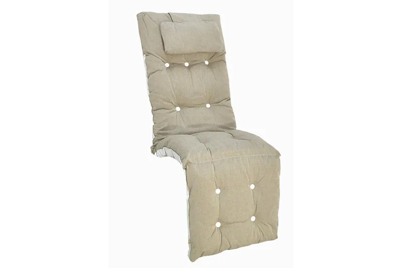 Flockstoppad Baden baden-dyna 50 Beige - FRITAB - Utemöbler - Dynor - Solstolsdyna - Baden Baden dyna