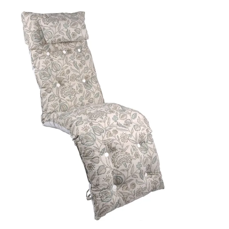 Baden baden flockdyna med Nackkudde utomhus, Beige