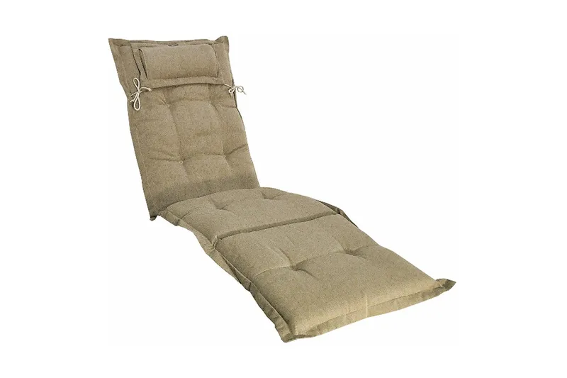 Däckstolsdyna Canyon med nackkudde Fritab beige, undefined