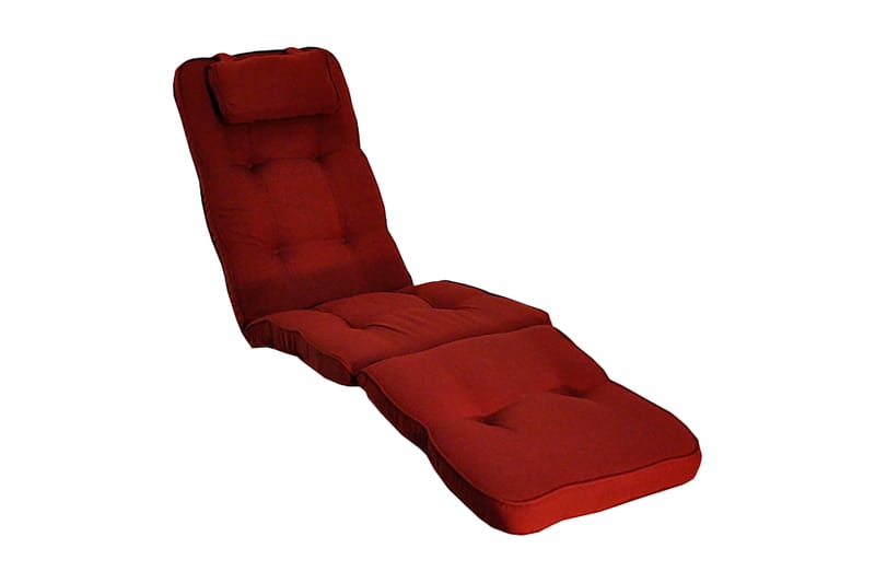 Däckstolsdyna Woodline med nackkudde Fritab Bordeaux, undefined