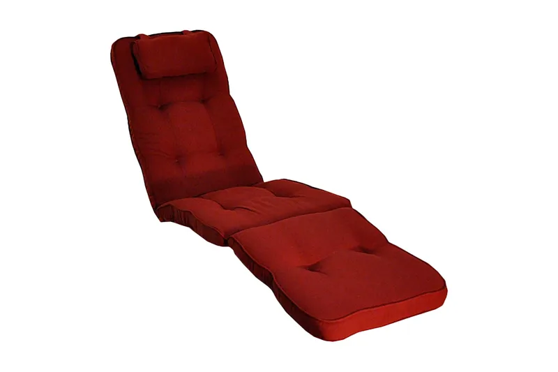 Däckstolsdyna Woodline med nackkudde Fritab Bordeaux, undefined