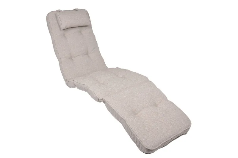 Däckstolsdyna Fritab River med nackkudde, Beige Rustic