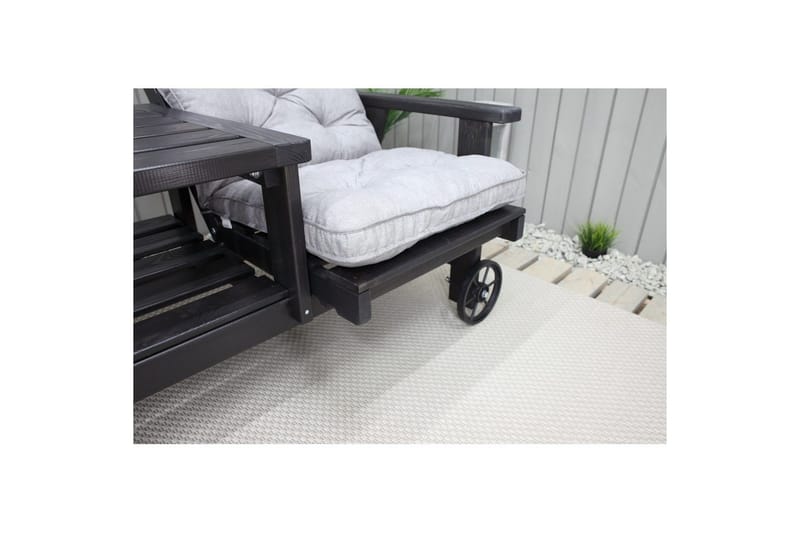 Stolskudde med ryggstöd Malmö Maxi Hög Rygg - Grå - Utemöbler - Dynor - Solstolsdyna - Dyna däckstol