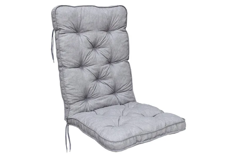 Stolskudde med ryggstöd Malmö Maxi Hög Rygg, Grå