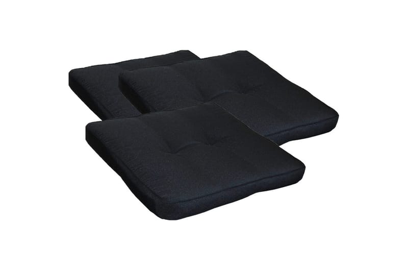 Stolskudde Excellent 3-pack Svart - Svart - Utemöbler - Dynor - Sittdynor & ryggdynor utemöbler