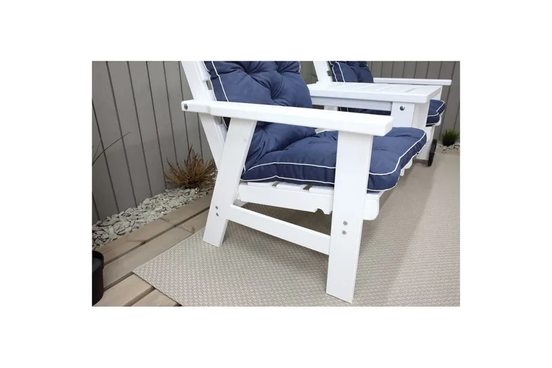 Stolskudde med ryggstöd Malmö Maxi Hög Rygg Blå - Blå - Utemöbler - Dynor - Övriga dynor