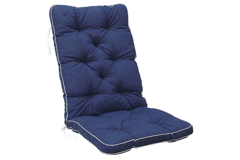 Stolskudde med ryggstöd Malmö Maxi Hög Rygg Blå, Blå