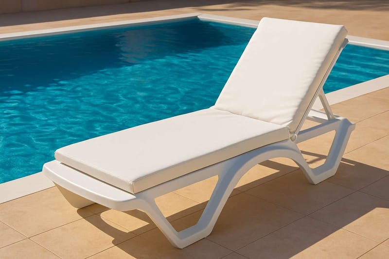 Travos Solstolskudde - Vit - Utemöbler - Dynor - Dyna solsäng