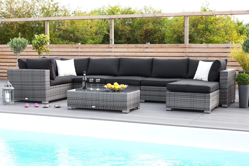 Komplett klädselpaket Svart - Passar grupp 001-9146 - Utemöbler - Dynor - Dynöverdrag & utomhusklädsel