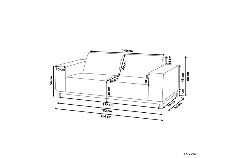 3-sitssoffa Rovigo - Utemöbler - Loungemöbler - Loungesoffa