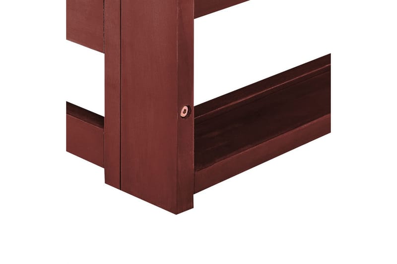 3-sitssoffa Trani Mörkt trä/grått/beige, Nej - Mörkt trä/grått/beige, Nej - Utemöbler - Loungemöbler - Loungesoffa