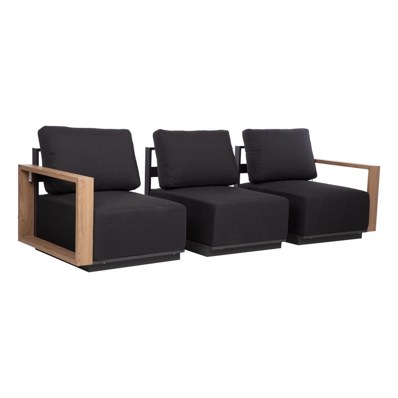 Armstöd till soffmodul 88x52,5x10 cm (2 st, höger + vänster) - Grå - Utemöbler - Loungemöbler - Klädselpaket loungemöbler