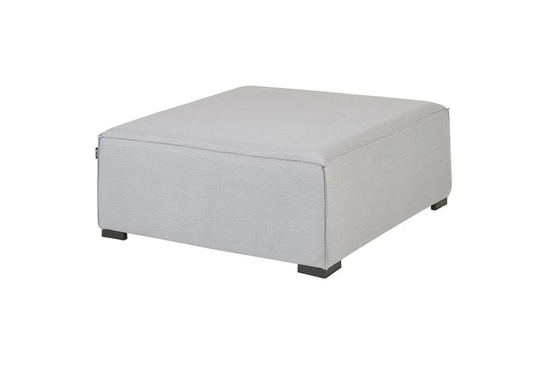 Hörnsoffa med fotpall Arezzo Grå/svart, Högervänd - Grå/svart, Högervänd - Utemöbler - Loungemöbler - Loungesoffa