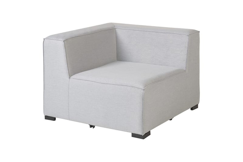 Hörnsoffa med fotpall Arezzo Grå/svart, Vänstervänd - Grå/svart, Vänstervänd - Utemöbler - Loungemöbler - Loungesoffa