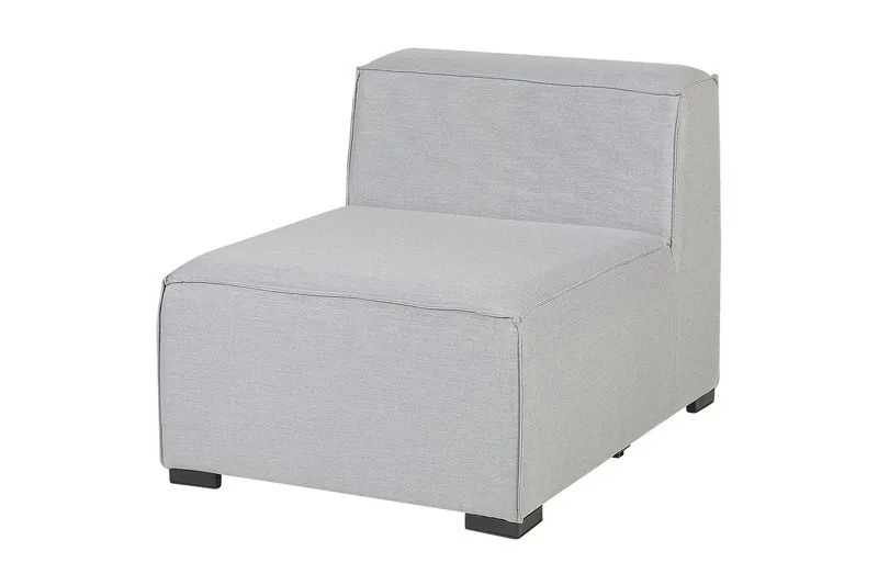 Hörnsoffa med fotpall Arezzo Grå/svart, Vänstervänd - Grå/svart, Vänstervänd - Utemöbler - Loungemöbler - Loungesoffa