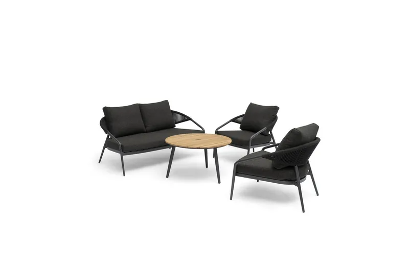 Hillerstorp Ekeryd Utesoffa Antracitgrå - Utemöbler - Loungemöbler - Loungesoffa