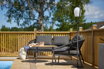 Hillerstorp Ekeryd Utesoffa Antracitgrå - Utemöbler - Loungemöbler - Loungesoffa