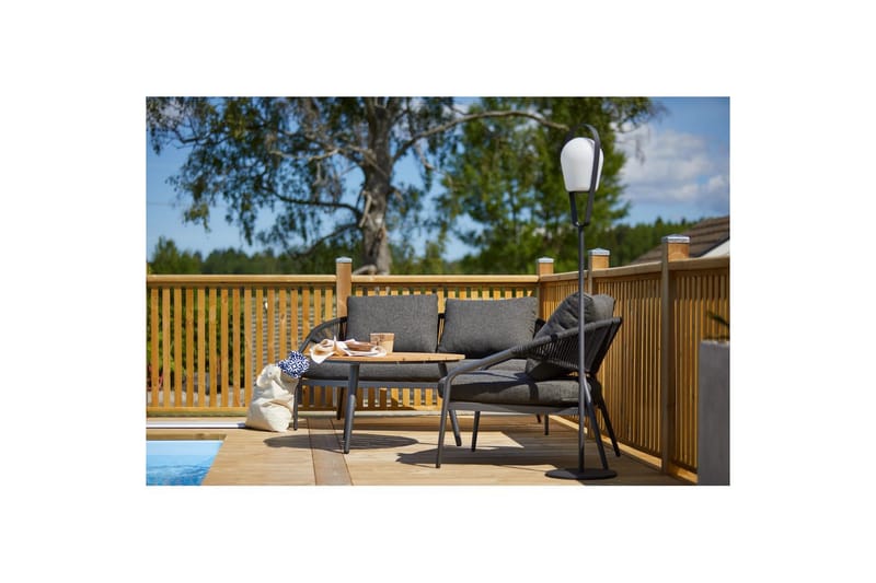 Hillerstorp Ekeryd Utesoffa Antracitgrå - Utemöbler - Loungemöbler - Loungesoffa