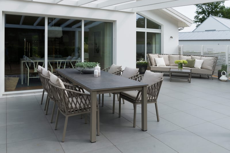 Hillerstorp Jet Set Loungesoffa 3-Sits - Beige - Utemöbler - Loungemöbler - Loungesoffa