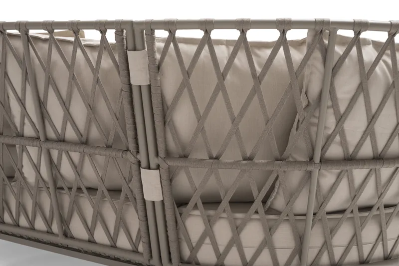 Hillerstorp Jet Set Loungesoffa 3-Sits - Beige - Utemöbler - Loungemöbler - Loungesoffa
