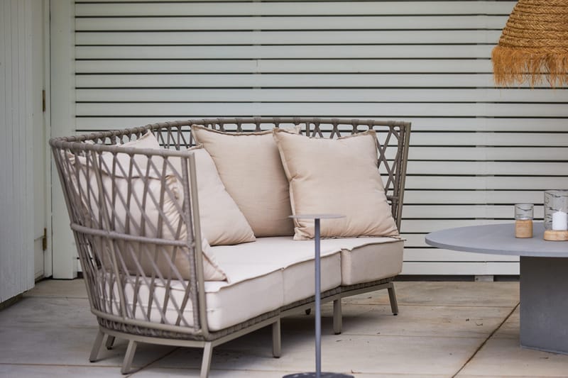 Hillerstorp Jet Set Loungesoffa 3-Sits - Beige - Utemöbler - Loungemöbler - Loungesoffa