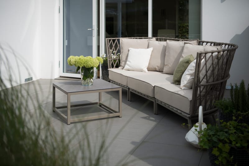 Hillerstorp Jet Set Loungesoffa 3-Sits - Beige - Utemöbler - Loungemöbler - Loungesoffa
