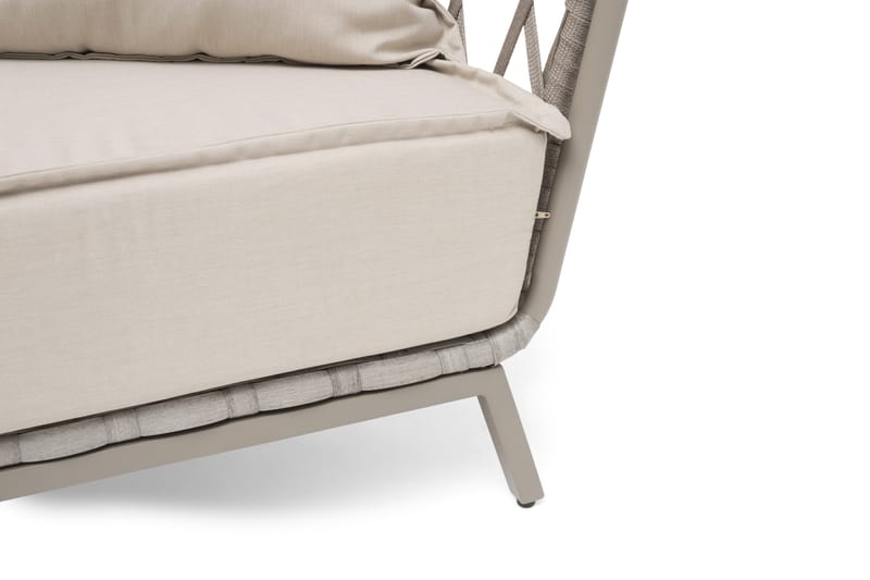 Hillerstorp Jet Set Loungesoffa 3-Sits - Beige - Utemöbler - Loungemöbler - Loungesoffa