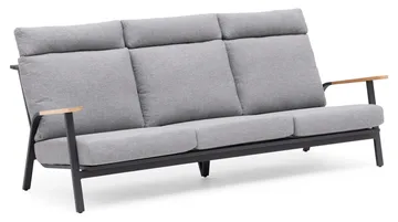 Hillerstorp Kungshult Utesoffa 3-Sits Grå - Utemöbler - Loungemöbler - Loungesoffa