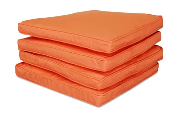 Klädsel till stolsdynor 4-pack - Orange - Utemöbler - Loungemöbler - Klädselpaket loungemöbler