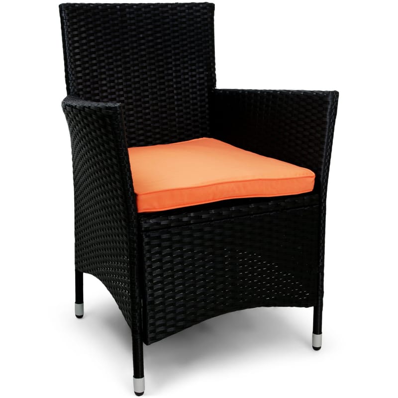 Klädsel till stolsdynor 4-pack - Orange - Utemöbler - Loungemöbler - Klädselpaket loungemöbler