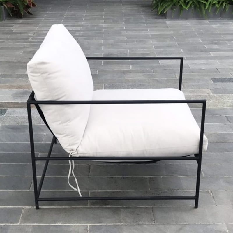 Loungefåtölj i underhållsfritt galvaniserat stål | Fårö - Utemöbler - Loungemöbler - Loungesoffa