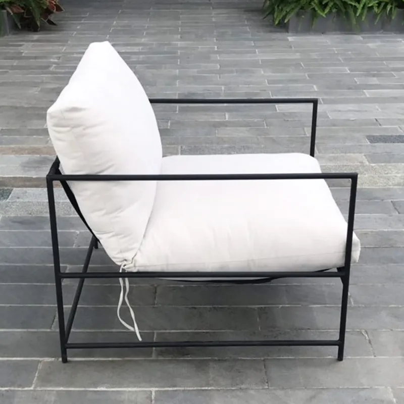 Loungefåtölj i underhållsfritt galvaniserat stål | Fårö - Utemöbler - Loungemöbler - Loungestol utomhus