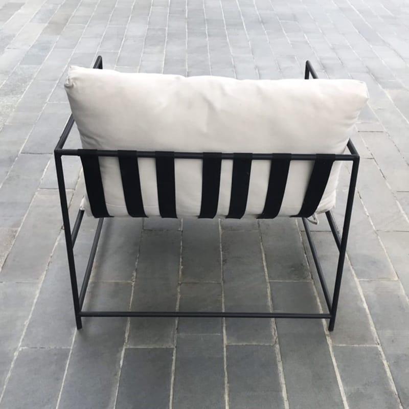 Loungefåtölj i underhållsfritt galvaniserat stål | Fårö - Utemöbler - Loungemöbler - Loungesoffa