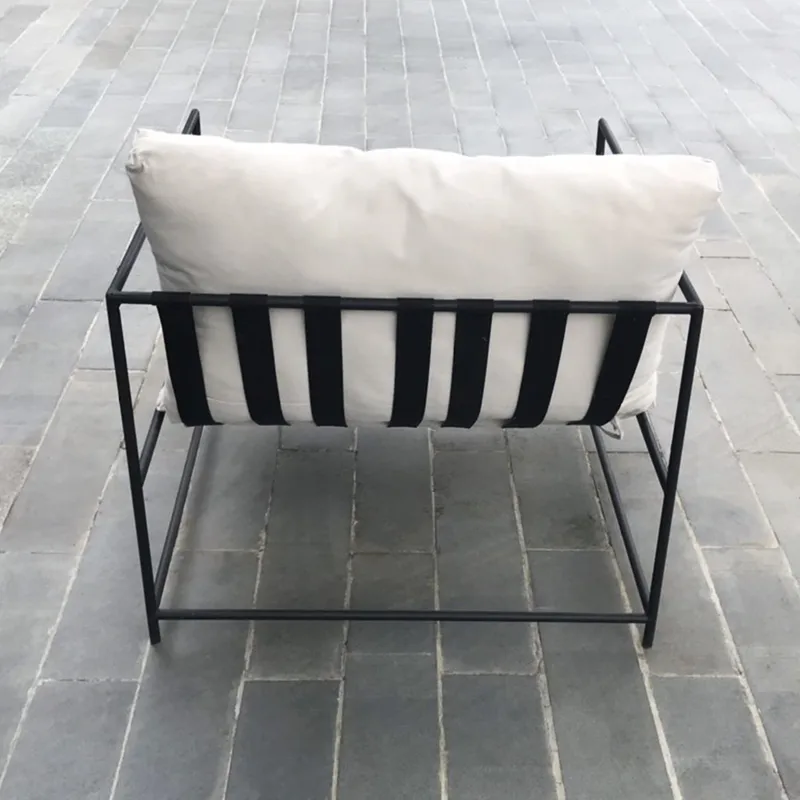 Loungefåtölj i underhållsfritt galvaniserat stål | Fårö - Utemöbler - Loungemöbler - Loungestol utomhus