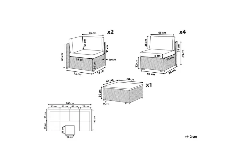 Loungegrupp Belvedere - Utemöbler - Loungemöbler - Soffgrupp utomhus