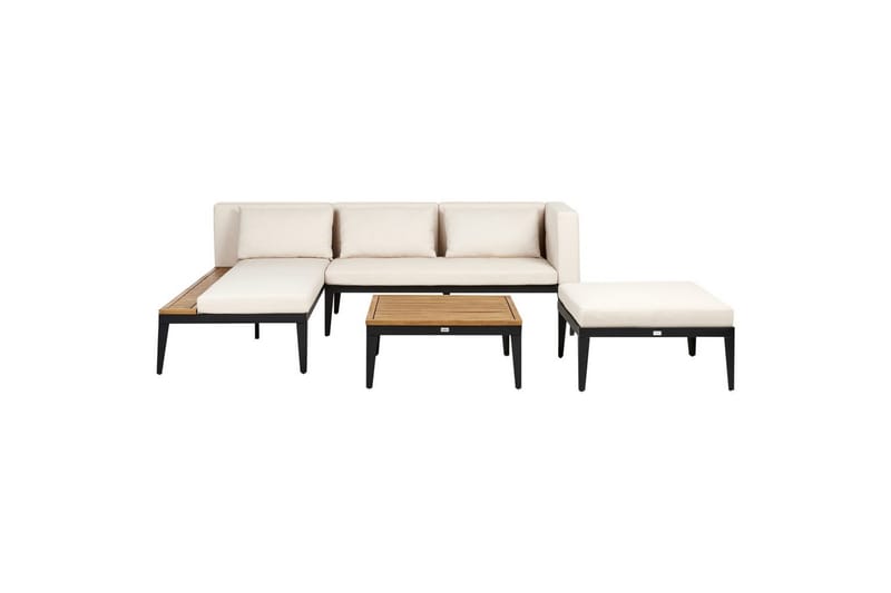 Loungegrupp med fotpall Bracciano 3-Sits - 3-Sits - Utemöbler - Loungemöbler - Loungesoffa