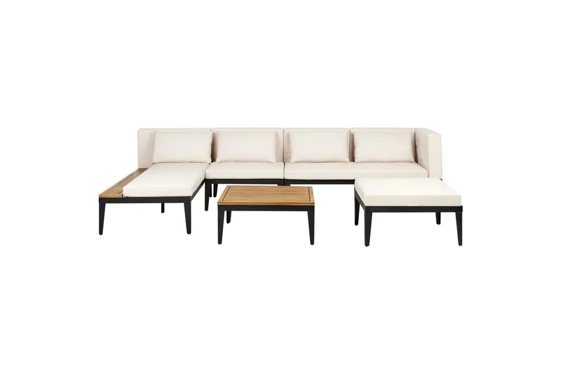 Loungegrupp med fotpall Bracciano 4-Sits, 4-Sits