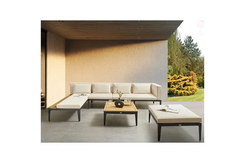 Loungegrupp med fotpall Bracciano 4-Sits - 4-Sits - Utemöbler - Loungemöbler - Soffgrupp utomhus