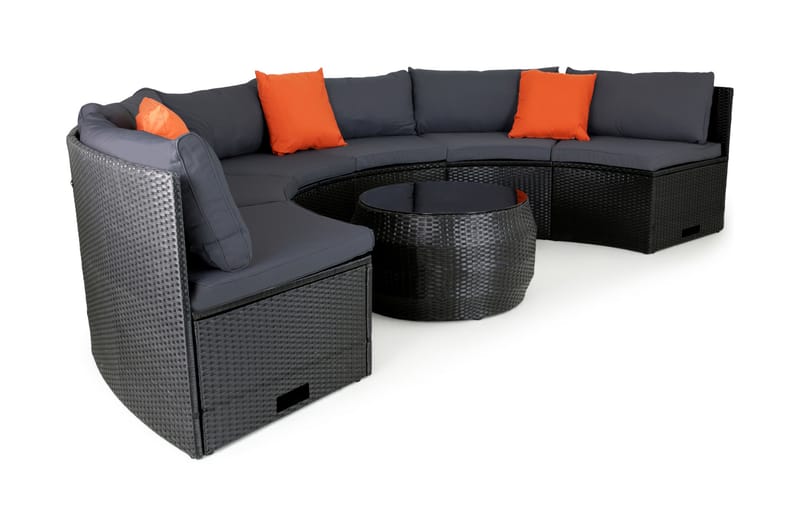 Ängebacken 6-sits Loungegrupp Utomhus - Antracit - Utemöbler - Loungemöbler - Loungegrupp & Loungeset