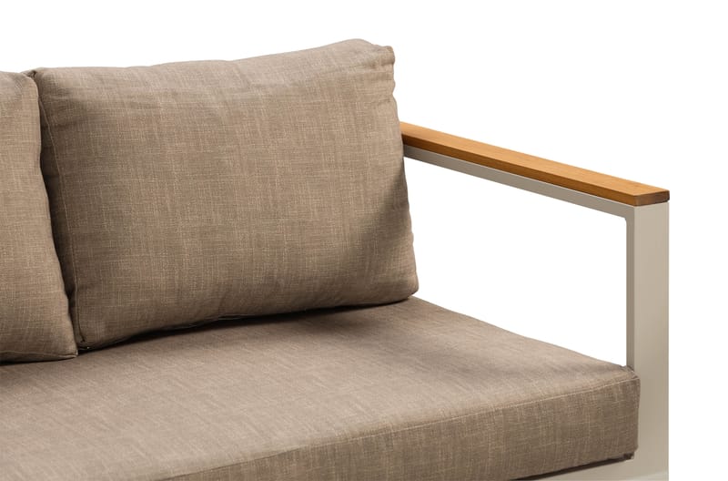 Aspvik Soffgrupp 5-sits - Grå / Beigea dynor - Utemöbler - Loungemöbler - Loungegrupp & Loungeset