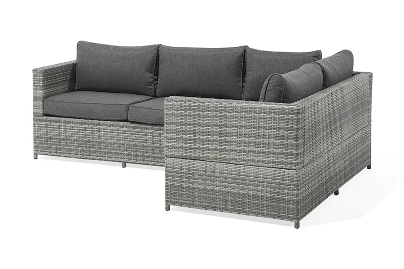 Avola Loungegrupp Utomhus 212 cm - Grå - Utemöbler - Loungemöbler - Loungegrupp & Loungeset