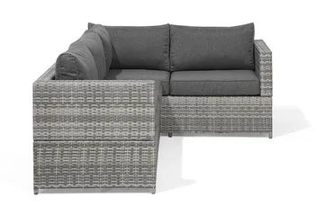 Avola Loungegrupp Utomhus 212 cm - Grå - Utemöbler - Loungemöbler - Loungegrupp & Loungeset