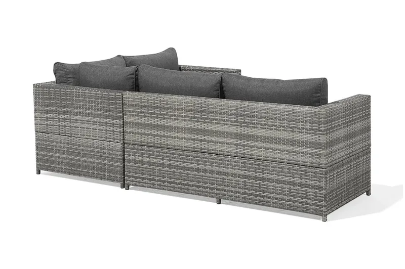Avola Loungegrupp Utomhus 212 cm - Grå - Utemöbler - Loungemöbler - Loungegrupp & Loungeset