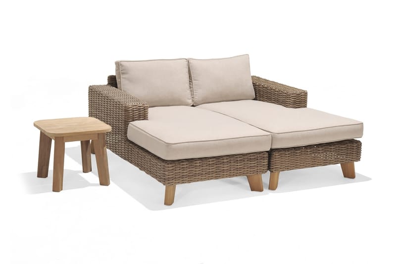 Bahamas Loungegrupp Utomhus 2-4-sits - Beige - Trädgård & spabad - Utemiljö - Altan & terrass - Altanmöbler