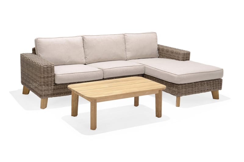 Bahamas Loungegrupp Utomhus 3-4-sits - Beige - Trädgård & spabad - Utemiljö - Altan & terrass - Altanmöbler